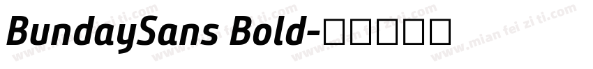 BundaySans Bold字体转换